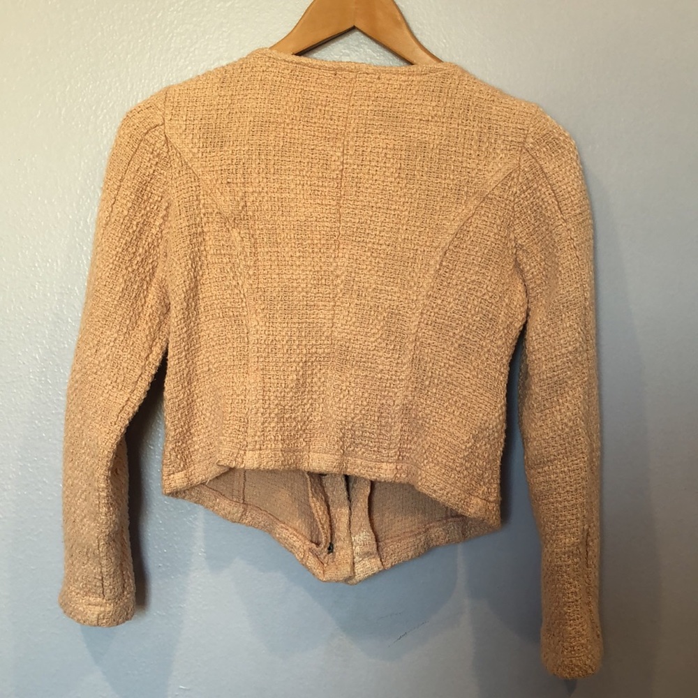 Pink Tweed Zip-up Jacket - Picture 5 of 6